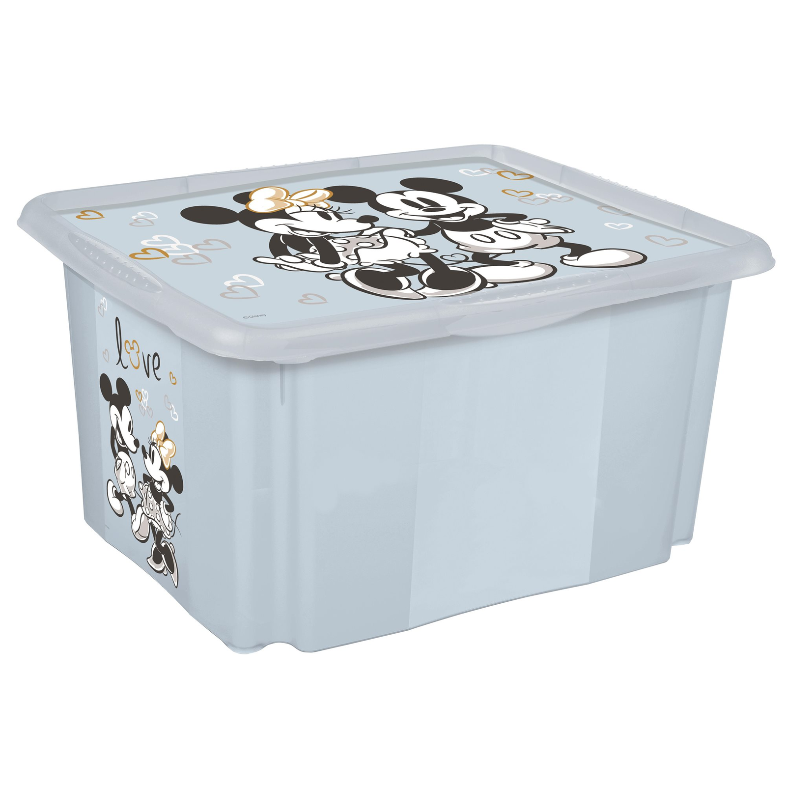 Keeeper Tárolódoboz fedéllel, nagy Mickey - kék (4052396081176)