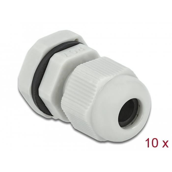 Delock PG7 tömszelence 10 db. szürke (60193) (60193)