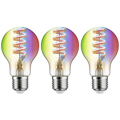 Paulmann LED лампа Zigbee E27 6,3W RGBW златна 3бр