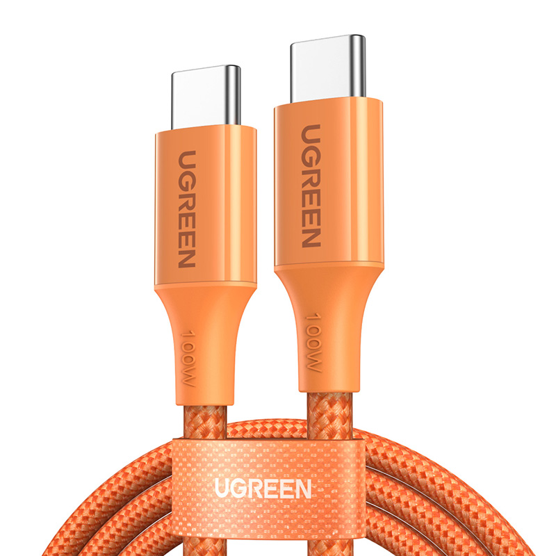 Kábel Ugreen USB typ C - USB typ C 1 m oranžový