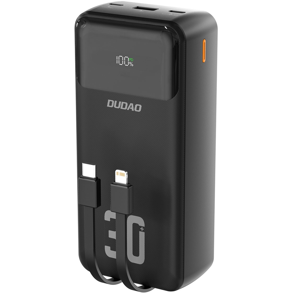 Външна батерия Dudao K15MAX 30 000 mAh, черна