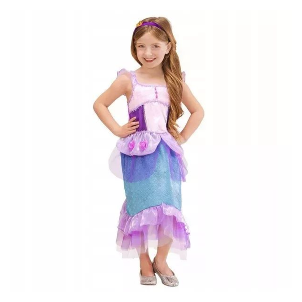 PASTELOVÝ KOSTÝM MOŘSKÉ PANNY ARIELKA 128