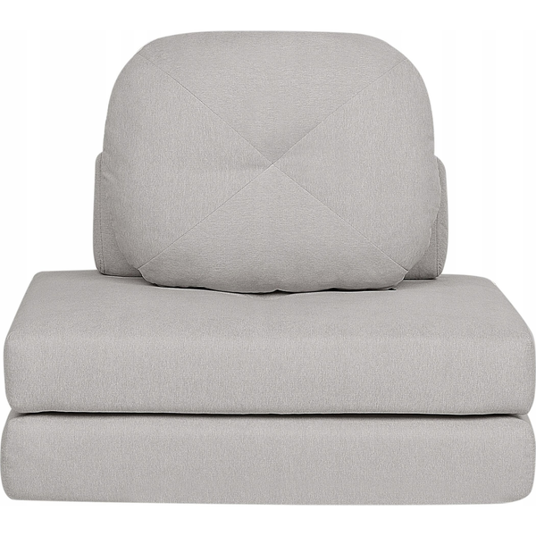 Sofá Cama Moderno Minimalista De 1 Plaza Puf Cama Individual Con Cojín De Tela Gris Claro Olden - Gris