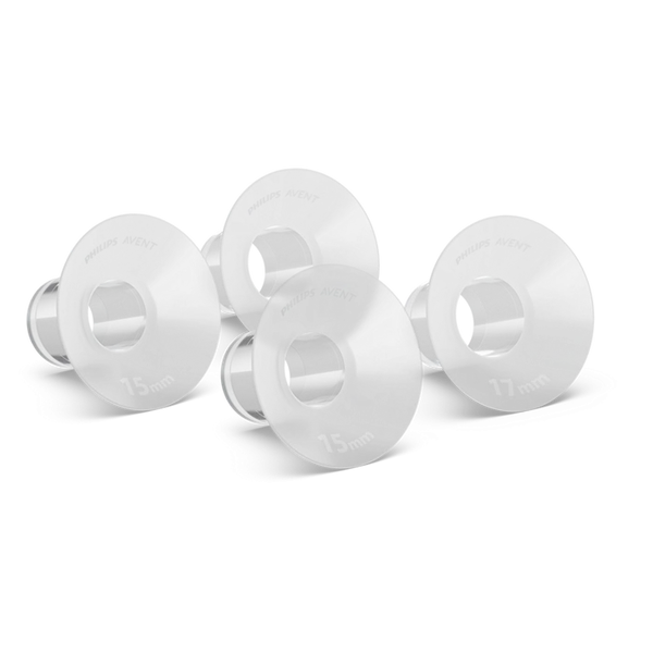 Philips AVENT SCF554/11 accessorio per tiralatte Protezione per il seno Silicone Trasparente S 4 pz