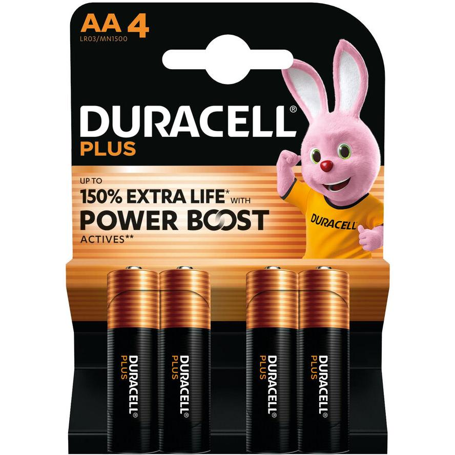Duracell Plus Power Boost Ceruzaelem Alkáli mangán 1.5 V 4 db (176027)