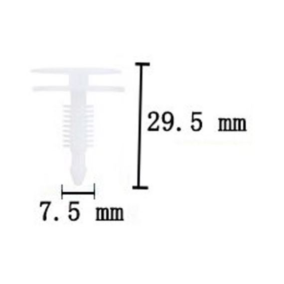 Kárpitpanel rögzítő patent D169 (91D161) (91D169)