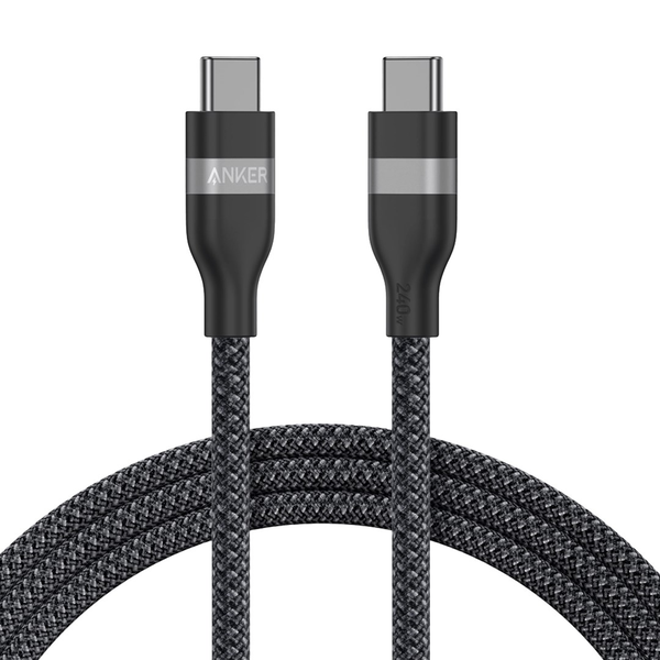 Кабел Anker USB-C към USB-C 1.8м 240W, Черен
