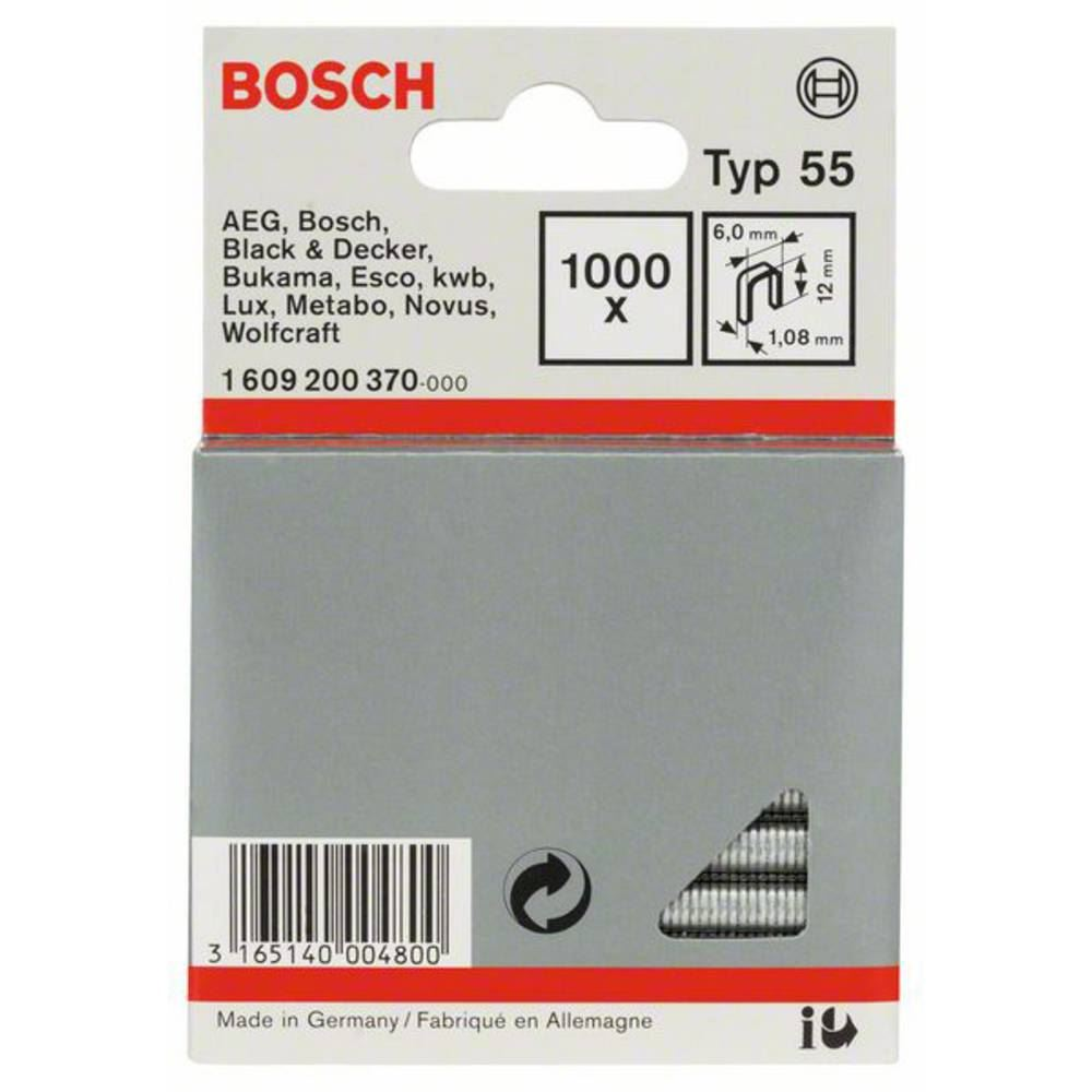 Bosch 1609200370 tűzőgép kapocs 1000db (bosch1609200370)