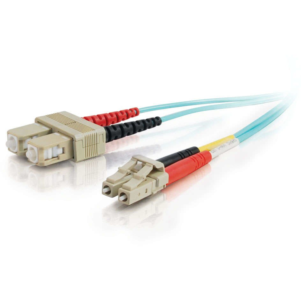 C2G 85532 InfiniBand en Glasvezelkabel 2 m LC SC OFNR Turkoois