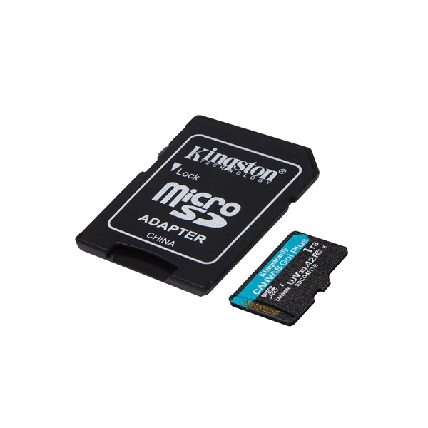 KINGSTON Memóriakártya MicroSDXC 1TB Canvas Go Plus Gen4 200R A2 U3 V30 + Adapter
