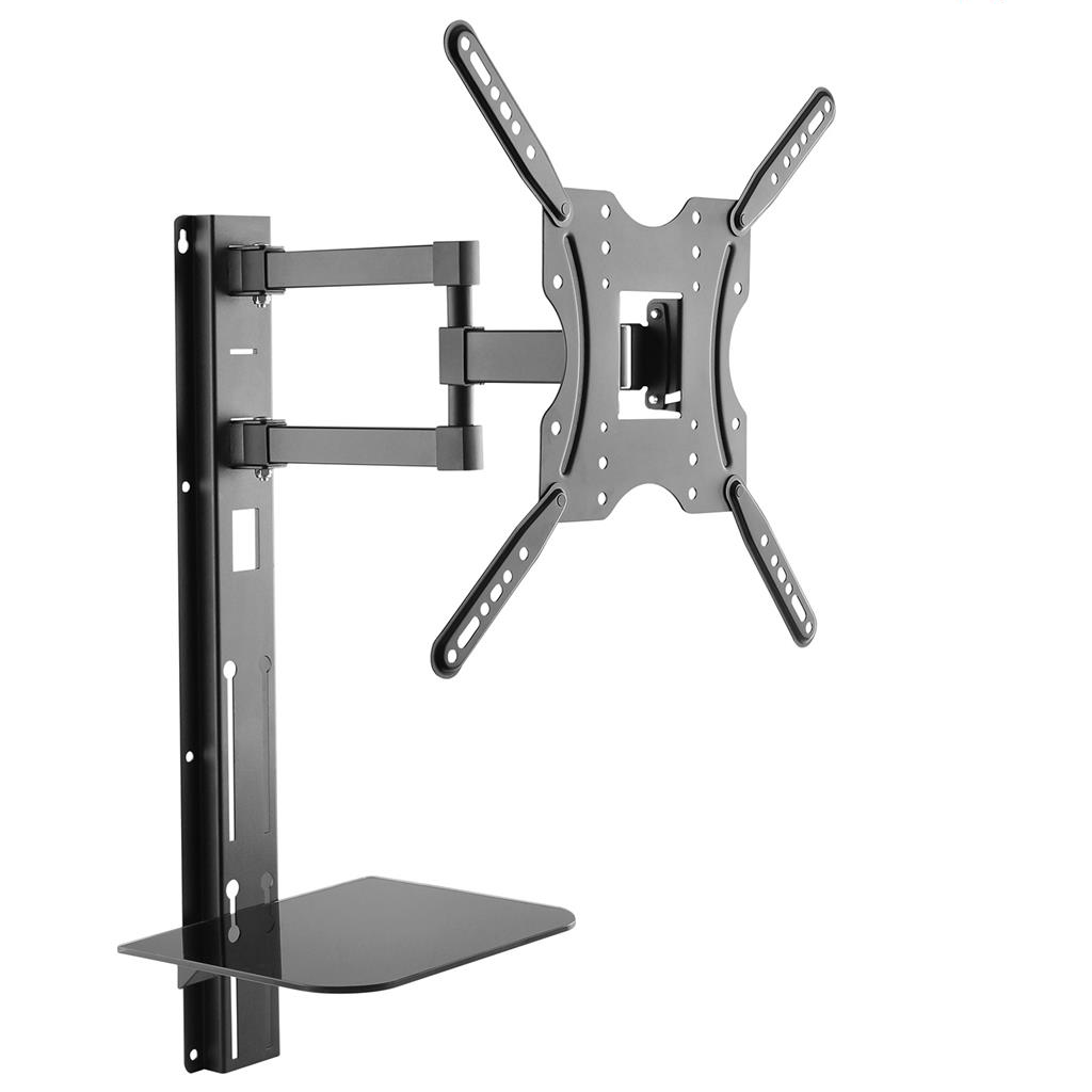 Maclean MC-772 32"-55" LCD TV Fali tartó DVD állvánnyal Fekete (MC-772)