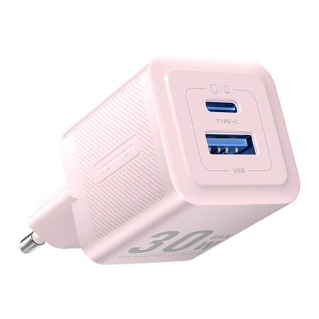 Vention USB-A + USB-C hálózati töltő 30W pink (FEQP0-EU) (FEQP0-EU)