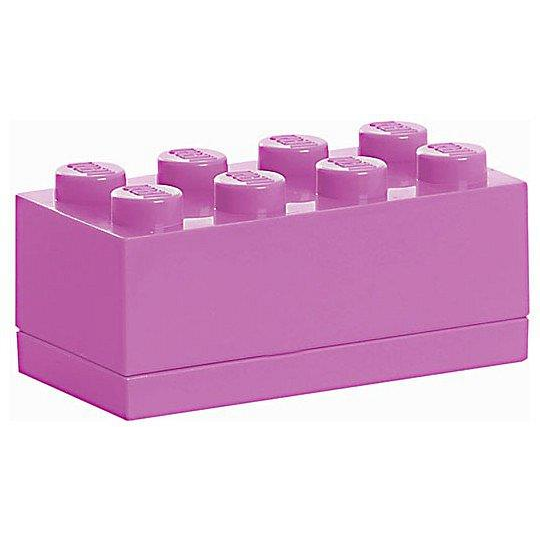 LEGO 40121739 Tárolódoboz (4x2) - Lilásrózsaszín (40121739)