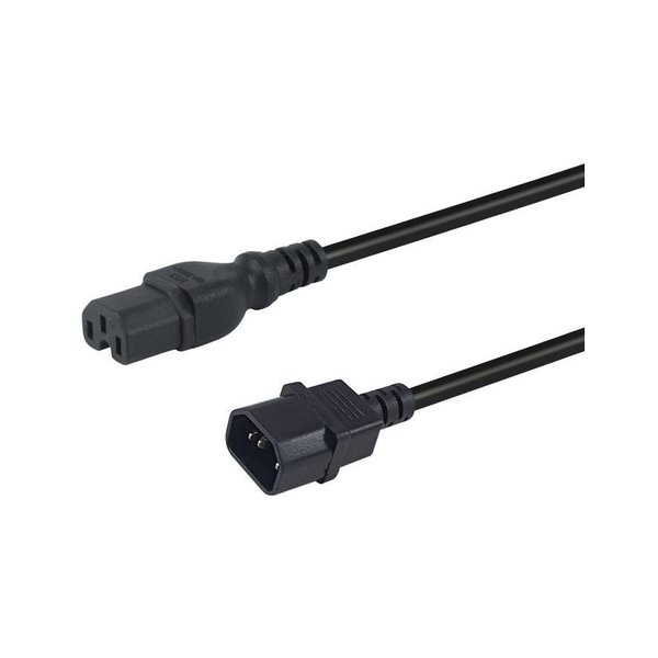 Equip 112170 cabo de energia Preto 1,8 m Acoplador C14 Acoplador C15