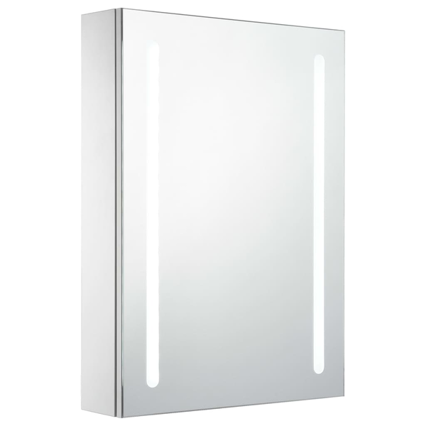 tükrös fürdőszobaszekrény LED világítással 50 x 13 x 70 cm
