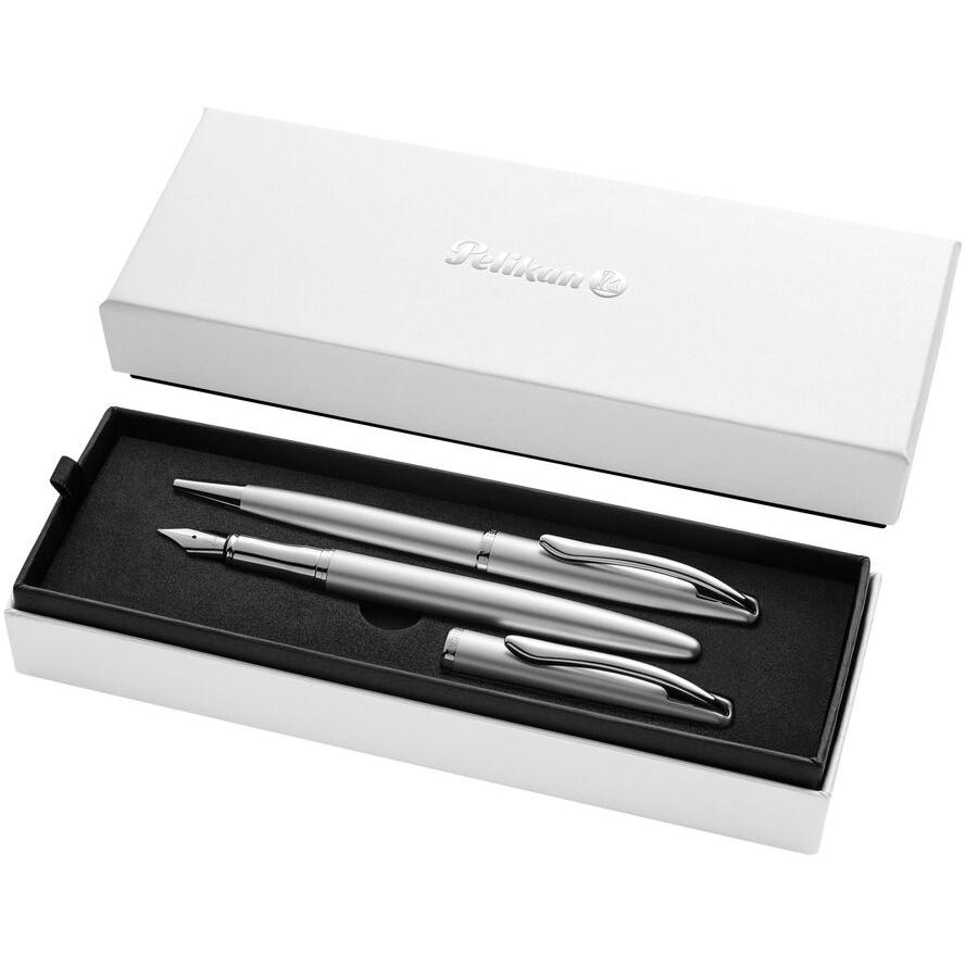 Pelikan Füller&Kugelschreiber Jazz Noble Elegance Silber Geschenkbox (821919) (821919)