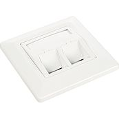  Solarix modułowe gniazdo 2 Keystone Białe (SX9-2-0-WH)