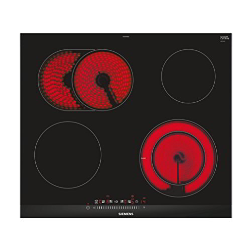 Siemens ET675FNP1E főzőlap Fekete, Rozsdamentes acél Beépített Kerámia 4 zóna (ET675FNP1E)