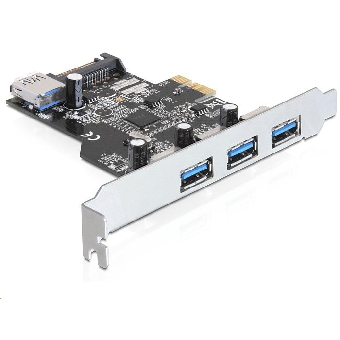 DeLock 3+1x USB 3.0 bővítő kártya PCI-E (89301) (89301)