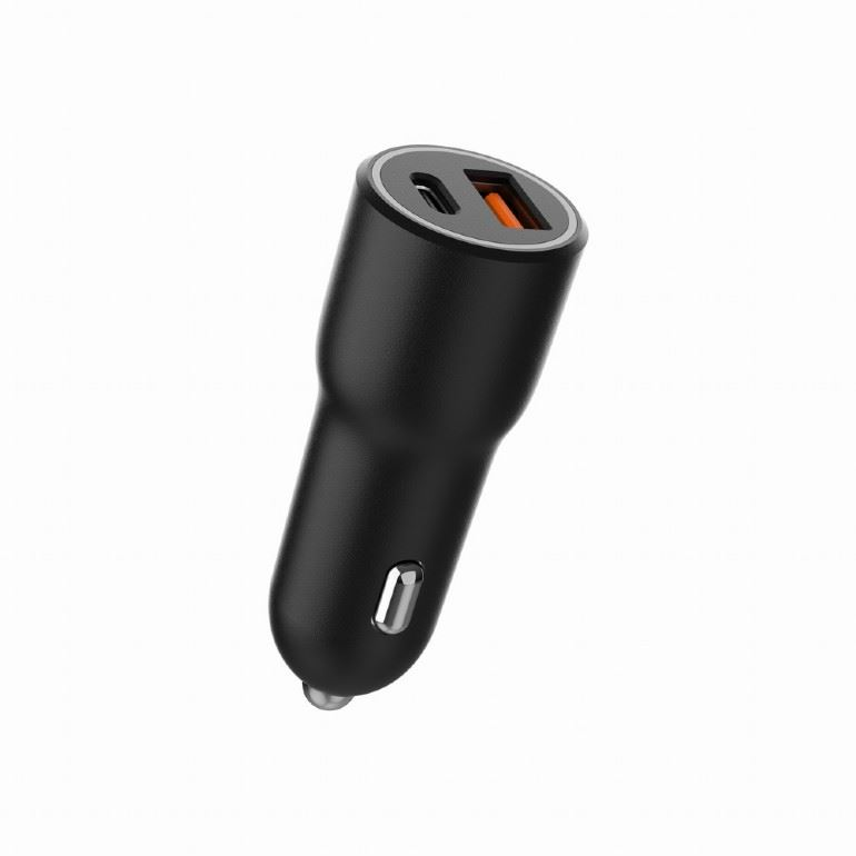 Nabíjačka do auta USB-C PD 38W Gembird TA-UC-AC2PDQC38-CAR-01 Čierna (TA-UC-AC2PDQC38-CAR-01)