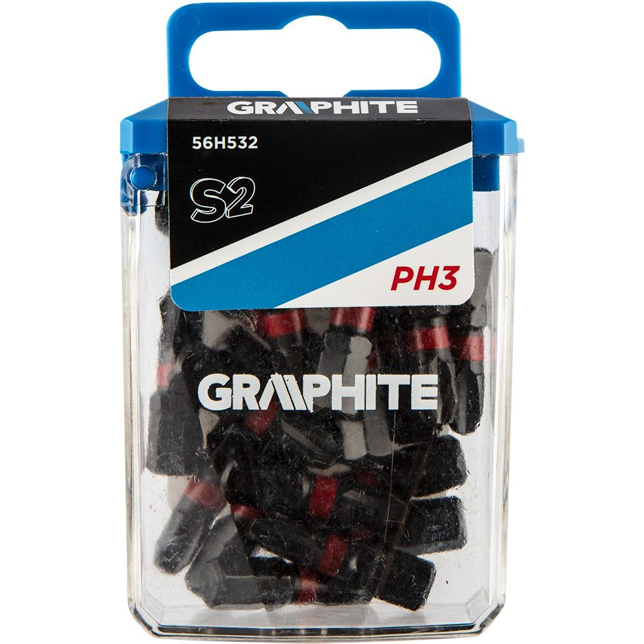 GRAPHITE 56H532 Torziós Ütvecsavarozó Bit PH3X25mm, 20db (56H532)