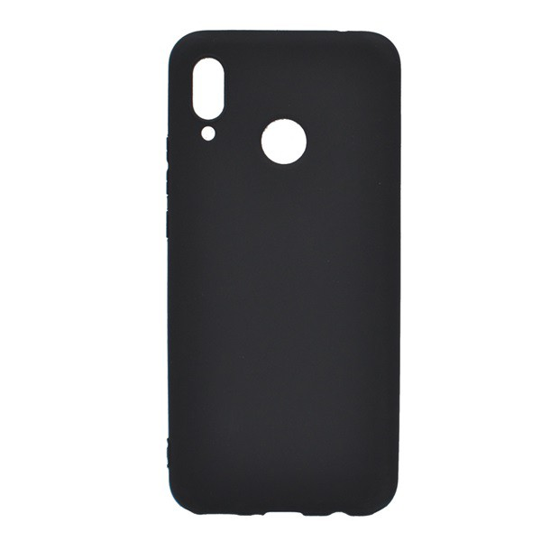 Szilikon telefonvédő (matt) FEKETE [Huawei Nova 3] (5996457805099)