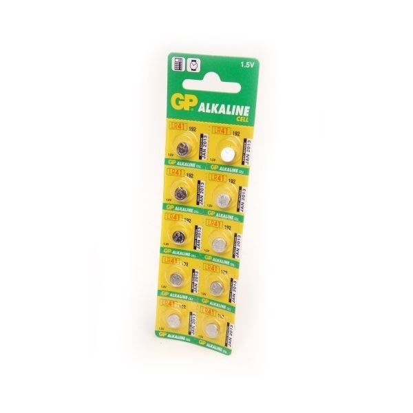GP 1.5V gombelem LR41 (10db/blister) (GP192-BL10) (GP192-BL10)