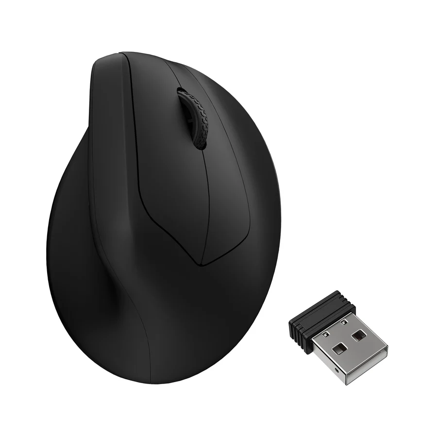 Keychron M5 Ergonomikus Vertikális Egér 8K Fekete (M5-A23 BLACK)
