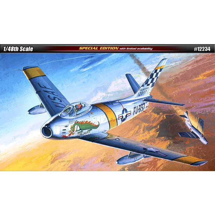 Academy USAF F-86F The Huff repülőgép műanyag modell (1:48) (12234)
