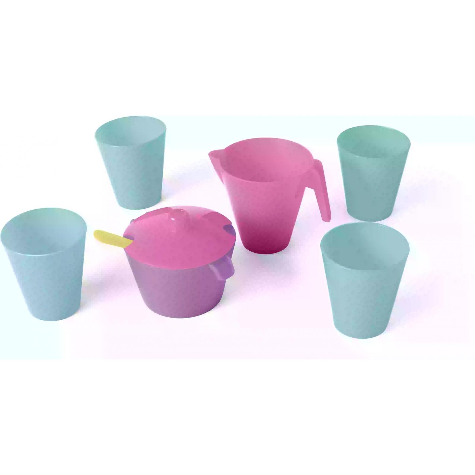 Wader Party Time étkészlet 8 darabos - Rózsaszín (22210)