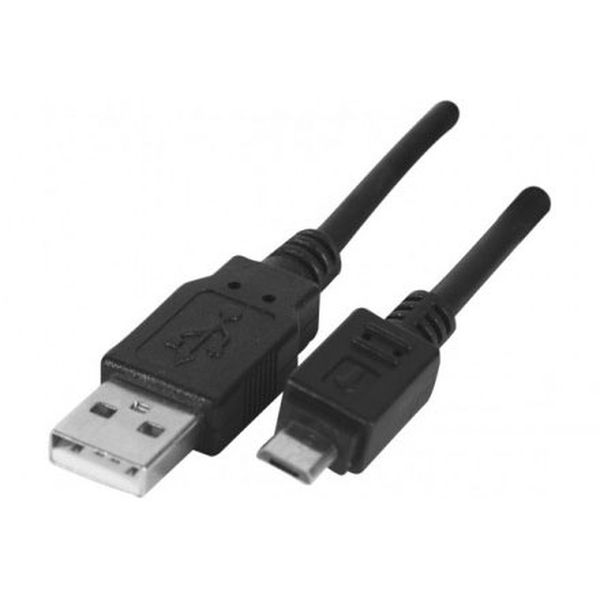 Brackton US2-AMB-0500.B USB Type-A apa - Micro USB Type-B apa 2.0 Adat és töltő kábel - Fekete (5m)