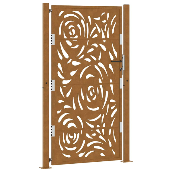 Kerti kapu 105x180 cm Időjárásálló acél lángos Design