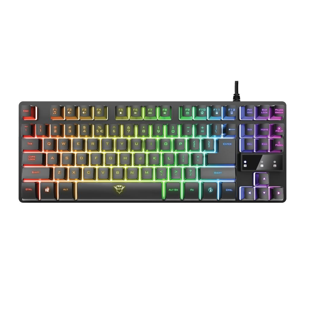 Trust GXT 833 Thado Gaming billentyűzet fekete (24292) (tr24292)