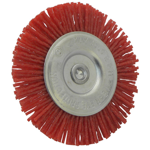  Geko Szczotka tarczowa trzpieniowa drut nylon 75mm (G00638)