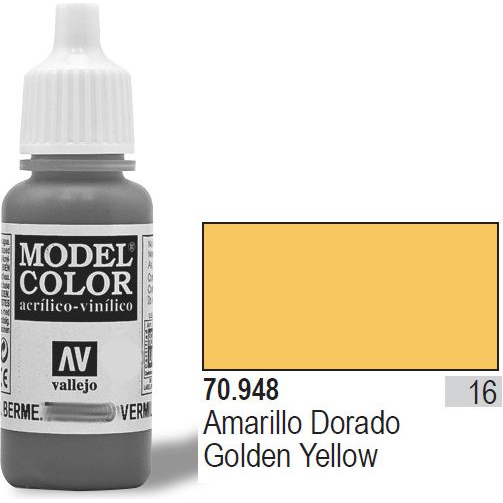 Vallejo Model Color Golden Yellow Akrilfesték 70948 (70948)