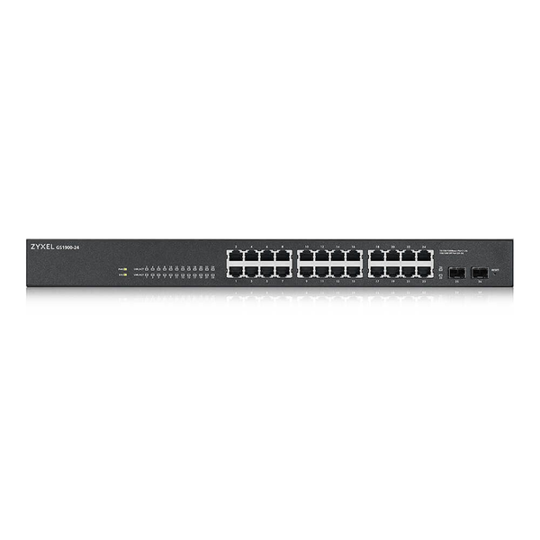 Zyxel GS1900-24HP Administreret Gigabit Ethernet (10/100/1000) 1U Sort