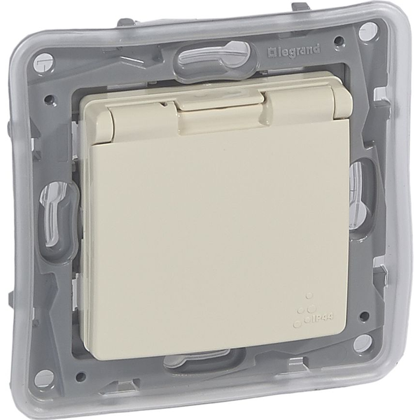 Legrand Gniazdo wtyczkowe z uziemieniem 16A 250V kremowe - 664848