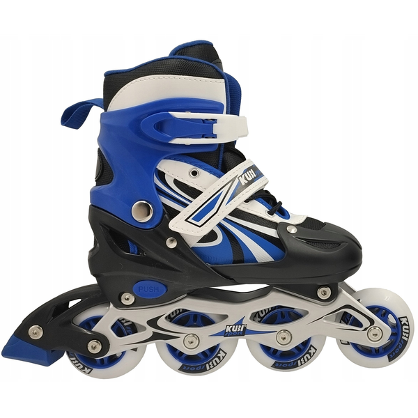 Rolki dla Dzieci Dziecięce Regulowane Niebieskie Solidne KUBISPORT r. 39-42