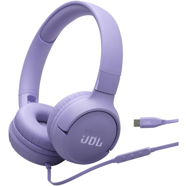 JBL Tune 520C USB-C Hovedtelefoner Ledningsført Headset Opkald/musik USB Type-C Violet