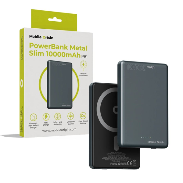 Mobile Origin 10000mAh PowerBank Metal Slim MagSafe