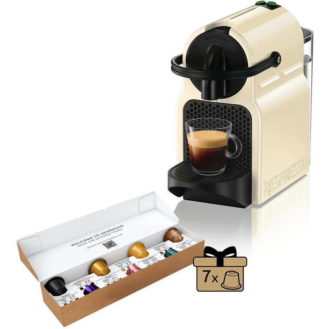 Nespresso De'Longhi Inissia Creamy White EN80.CW (EN80.CW)