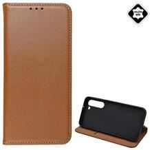 Gigapack Samsung Galaxy S23 Plus (SM-S916) valódi bőr fliptok barna (GP-139665) (GP-139665)