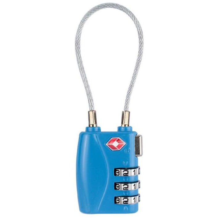 Kufryplus TSA lock with lanyard TL215 blue (K0810000TL215)