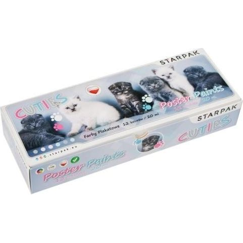 Starpak - Cicás 12 Színű Plakát Festék Készlet (338188)