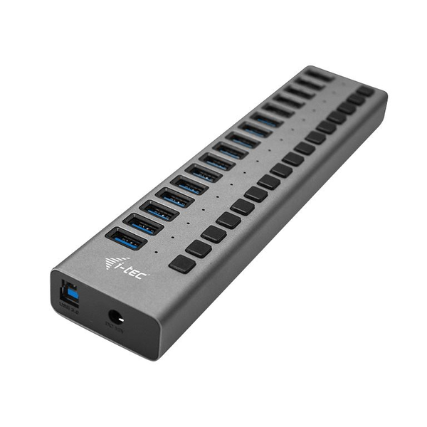 i-tec U3CHARGEHUB16 Caricabatterie per dispositivi mobili Universale Grigio AC Interno