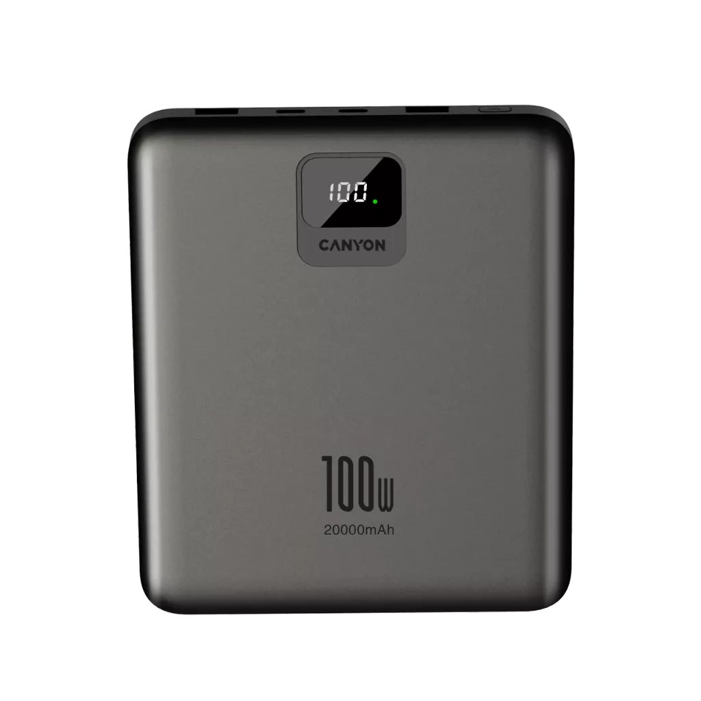 Canyon PB-2008 Powerbank 20000mAh 100W - Szürke (CNE-CPB2008DG)