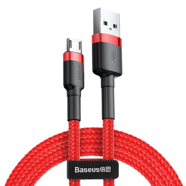 Kábel Baseus USB - microUSB typ B 1 m červený