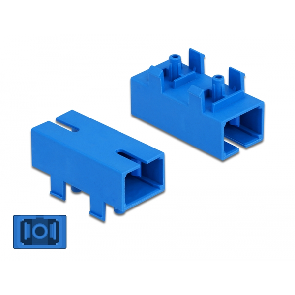LWL Kupplung für PCB SC Simplex Buchse zu SC Simplex Buchse Singlemode blau