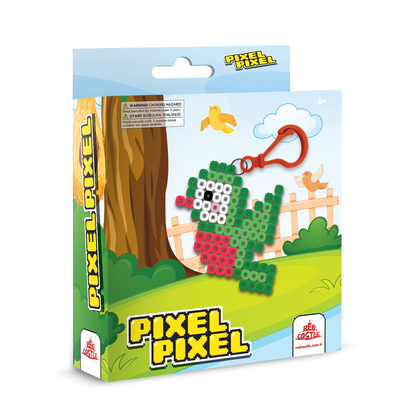 Red Castle Madárka kulcstartó vasalható gyöngy készlet (04)