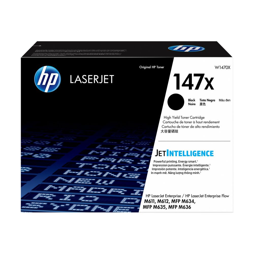 HP 147X - High Yield - black - original - LaserJet - toner cartridge (W1470X) (W1470X)